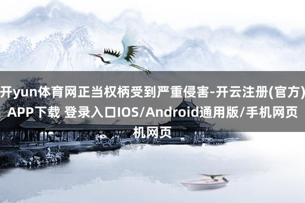 开yun体育网正当权柄受到严重侵害-开云注册(官方)APP下载 登录入口IOS/Android通用版/手机网页